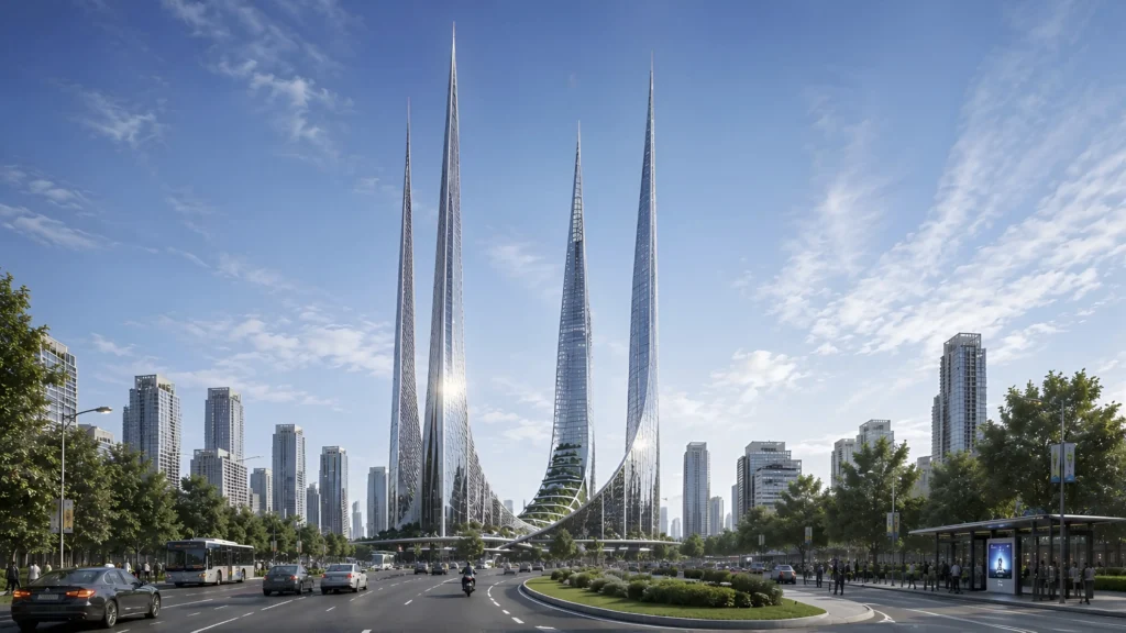 CRWON TOWERS – mixed-use buildings